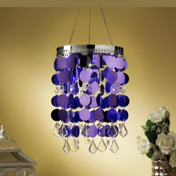 Exhart illuminated shimmer chandelier - Picture 2 of 5